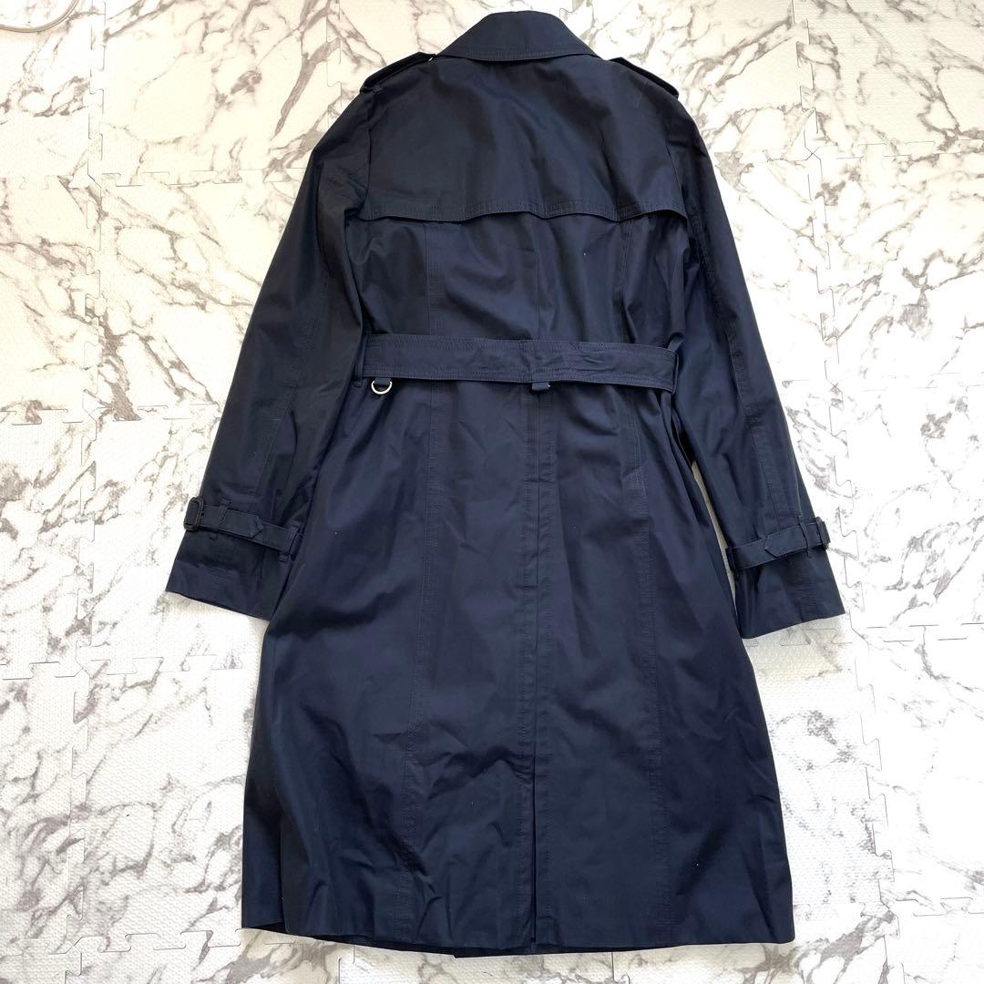 【美品】アクアスキュータム　トレンチコート ベルト　ライナー付　チェック