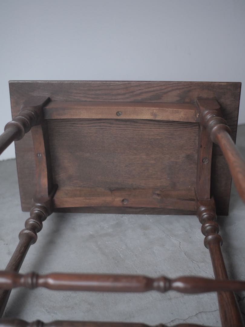 花台　イギリス製　オーク材　展示台　台　古家具　古道具　アンティーク　昭和レトロ