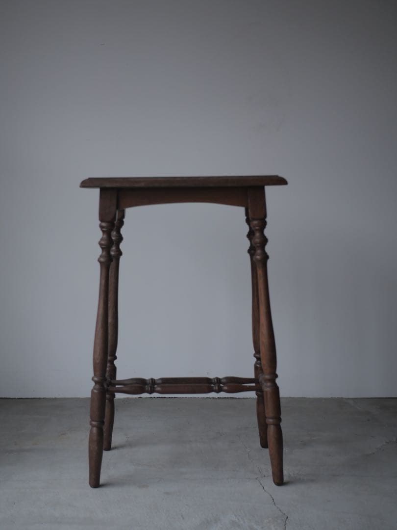 花台　イギリス製　オーク材　展示台　台　古家具　古道具　アンティーク　昭和レトロ