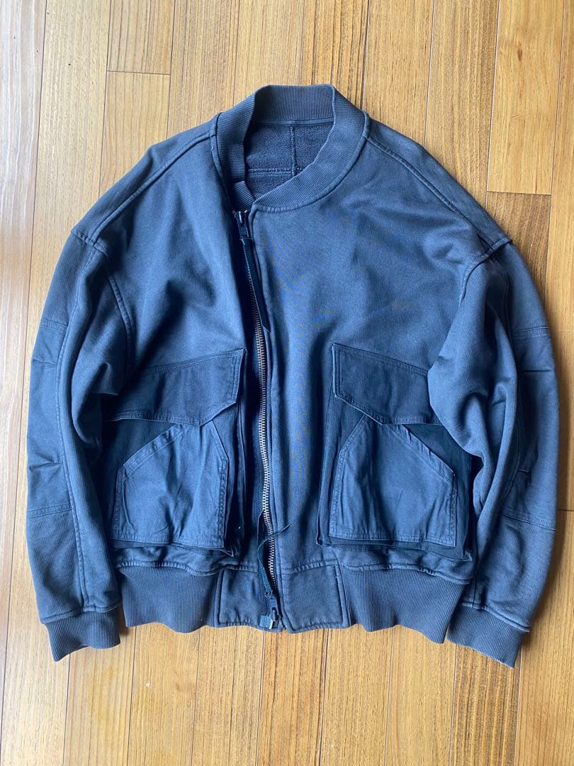 ザ　ヴィリディアン ダークグレー ジップアップジャケット