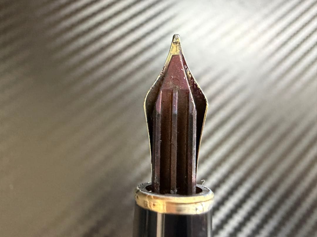 極美品 モンブラン マイスターシュテュック 144 万年筆 中白 M ブラック