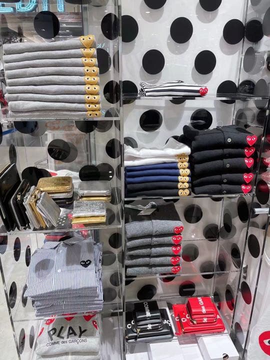 【年末セール】COMMEdesGARCONS Play ハートロゴ カーディガン