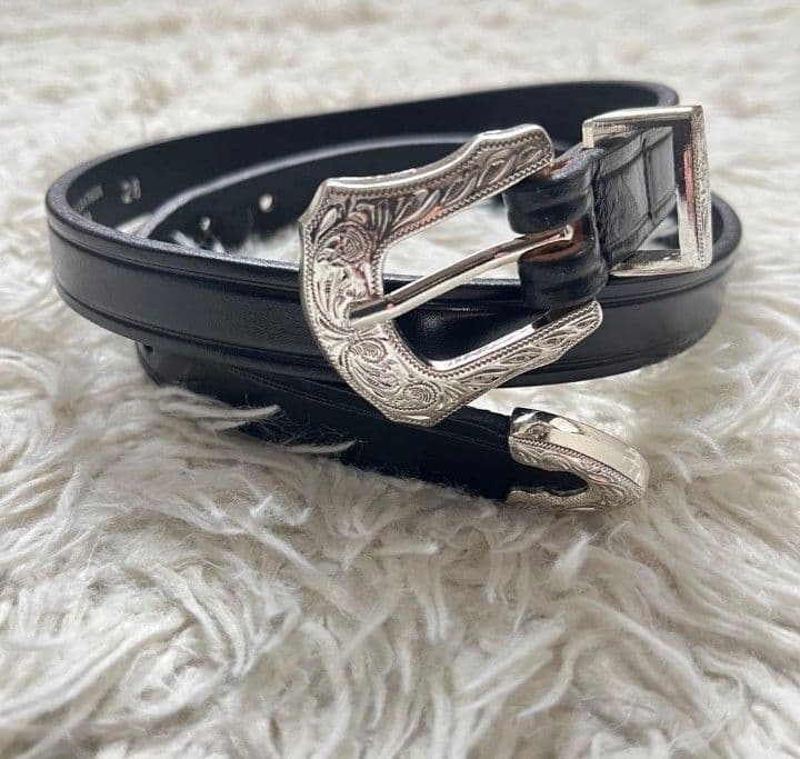 トニー　レザー　 TORY LEATHER WESTERN BELT 28