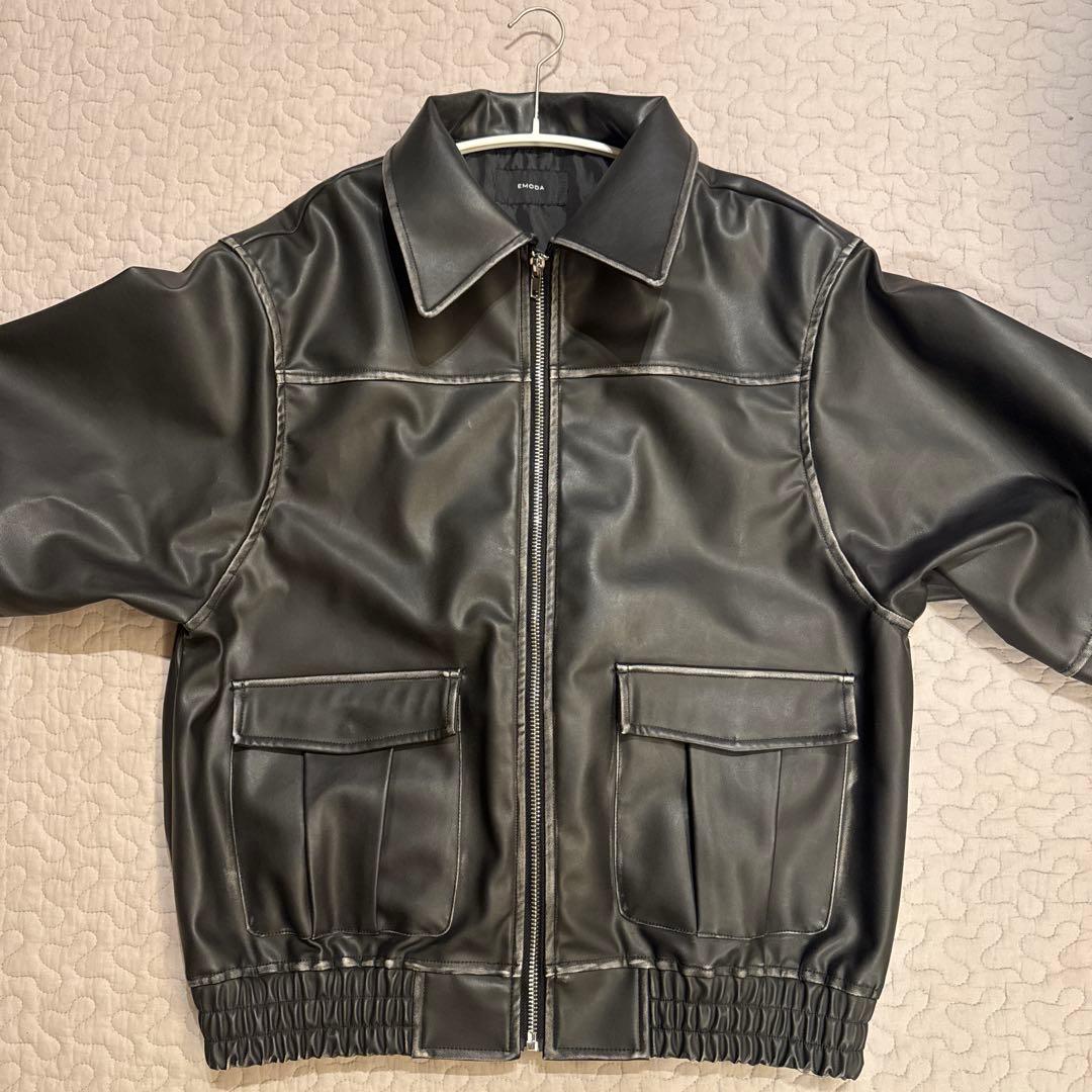 ほぼ未使用EMODAアウターヴィンテージライクオーバーブルゾンジャケットスカート