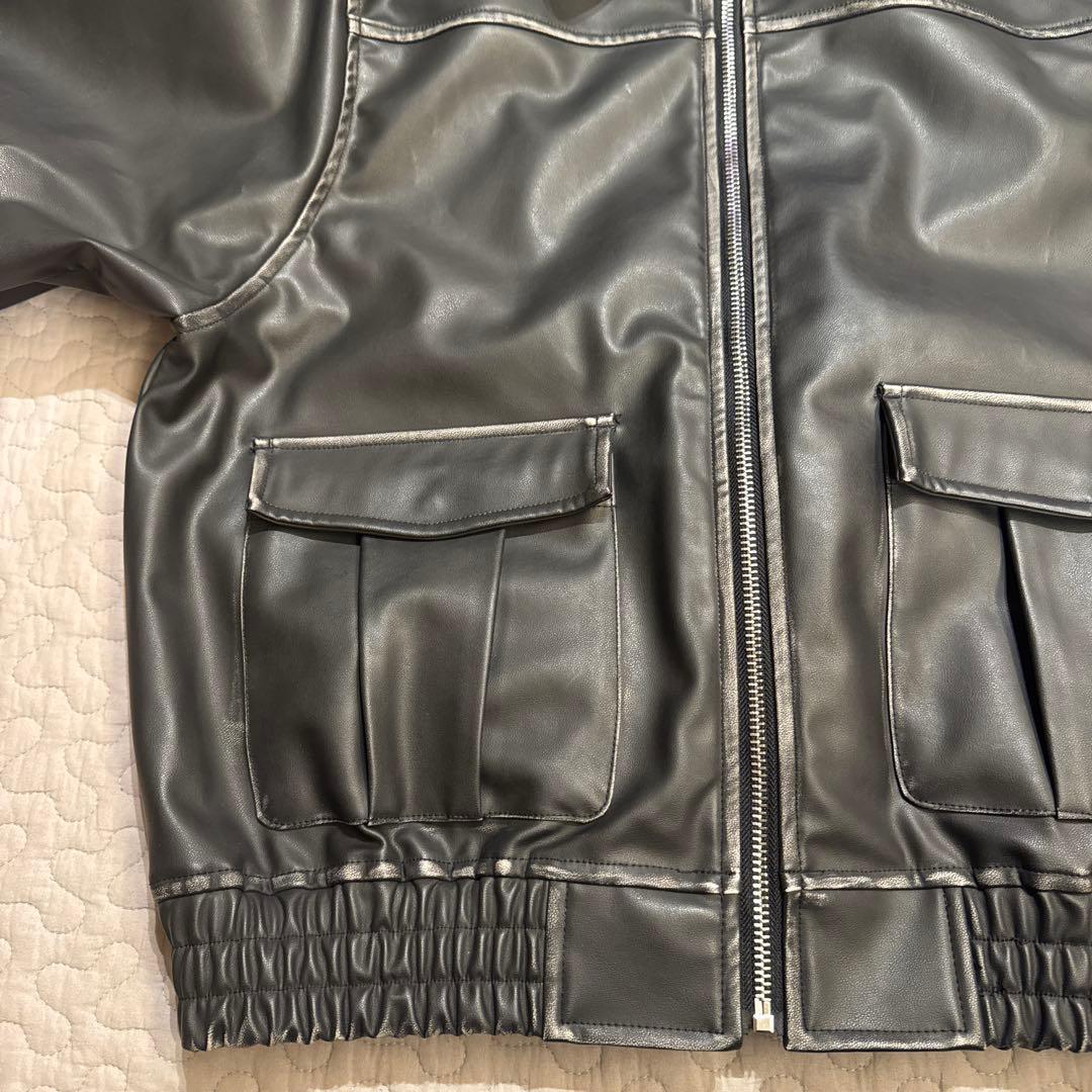 ほぼ未使用EMODAアウターヴィンテージライクオーバーブルゾンジャケットスカート