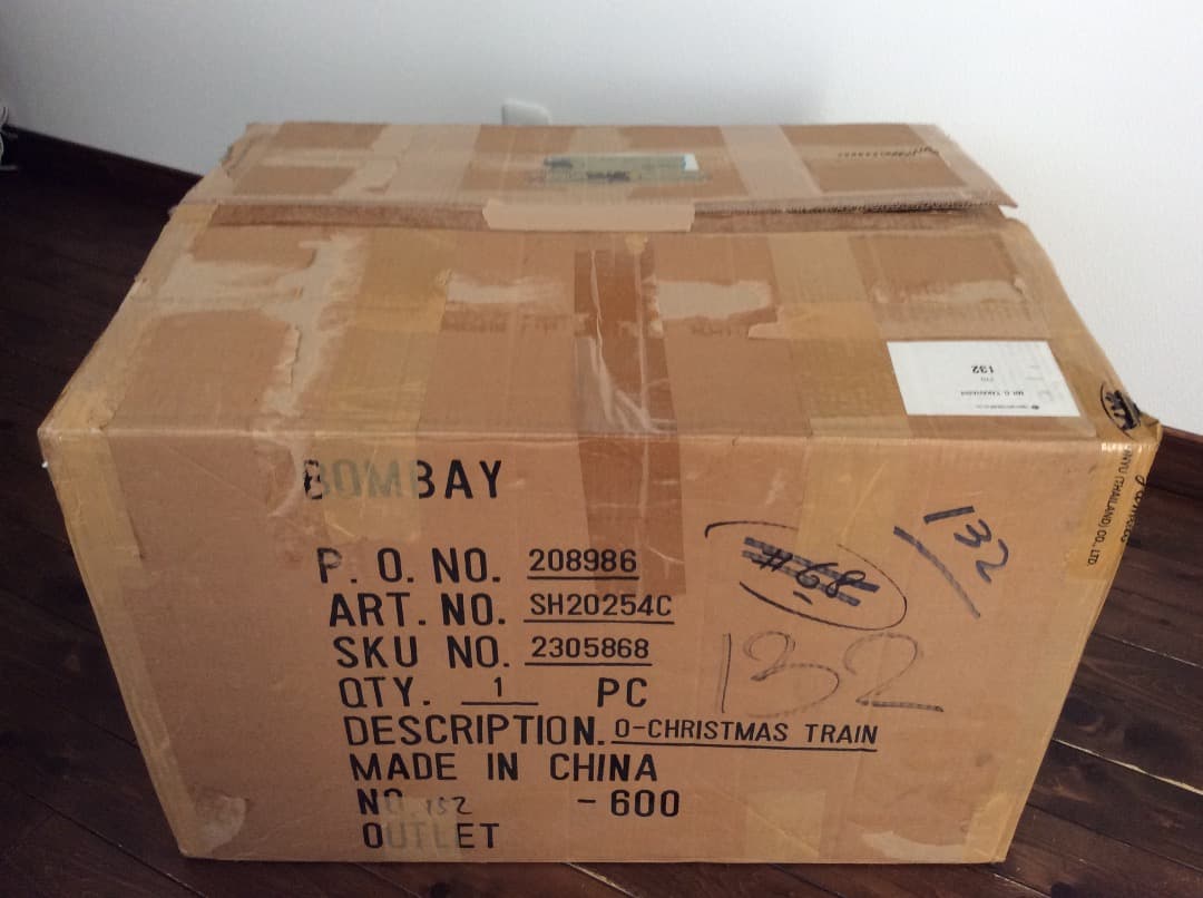 とっても可愛い　クリスマストレイン　ブリキ製　海外購入