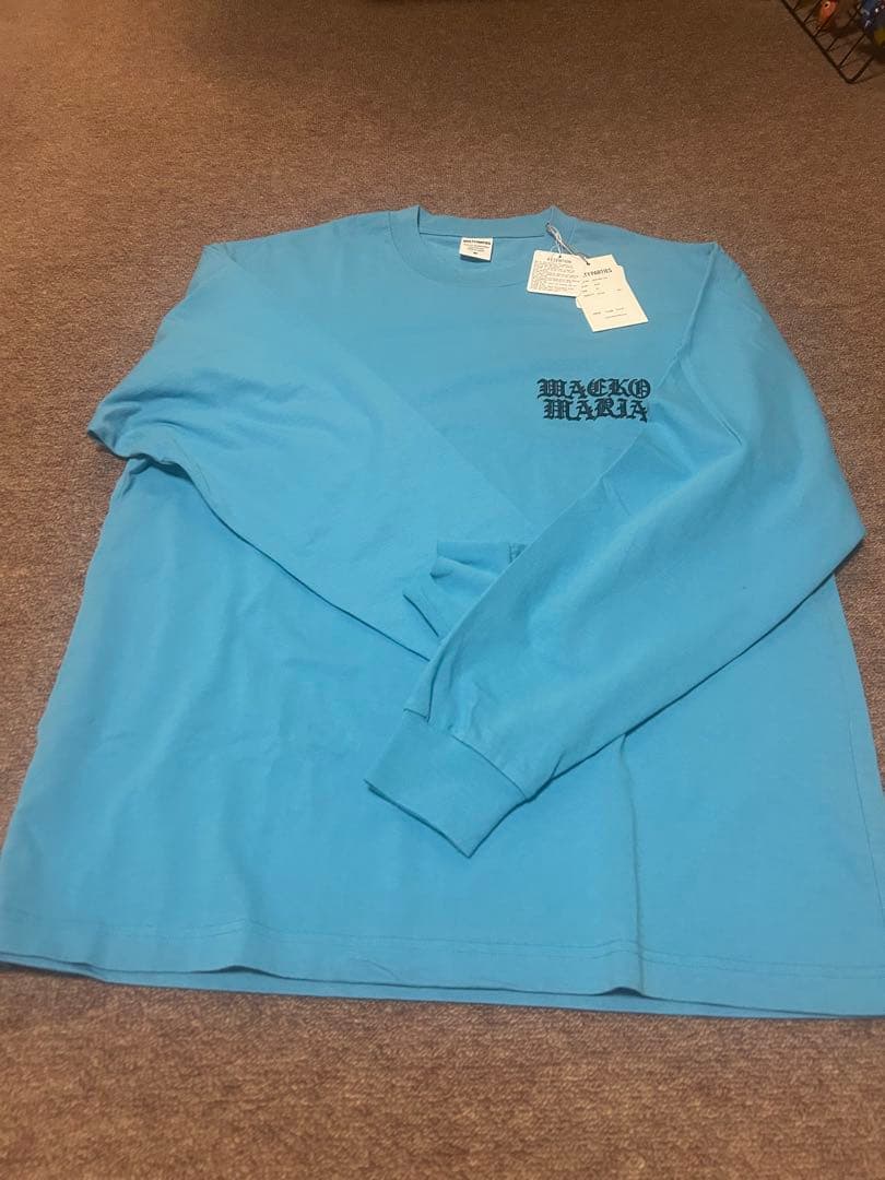 【完売品】ワコマリア GUILTY PARTIES ブルー M 長袖カットソー