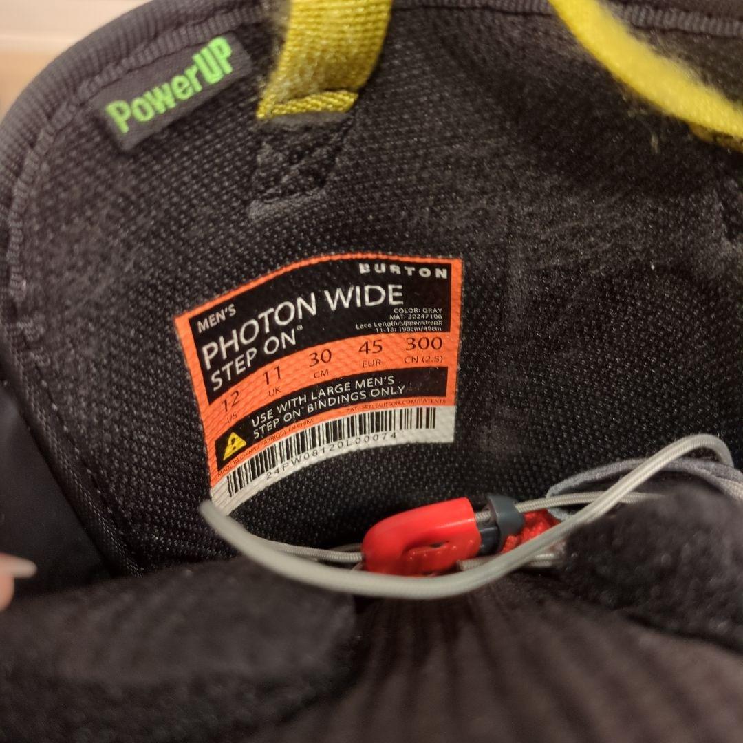 BURTON PHOTON 30cm & ステップオン バインディング付き