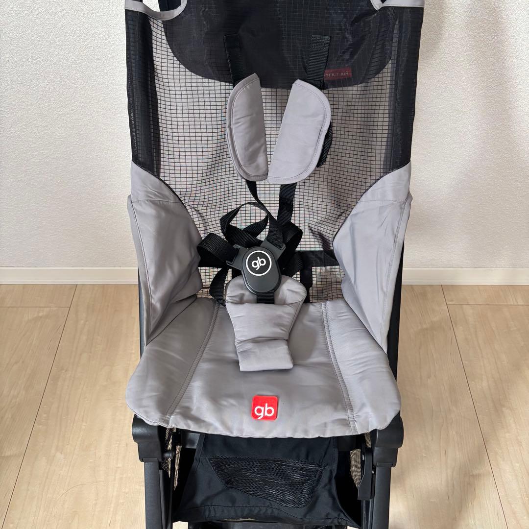 ベビーカー gb ポキット エアー シルバーフォックスグレー