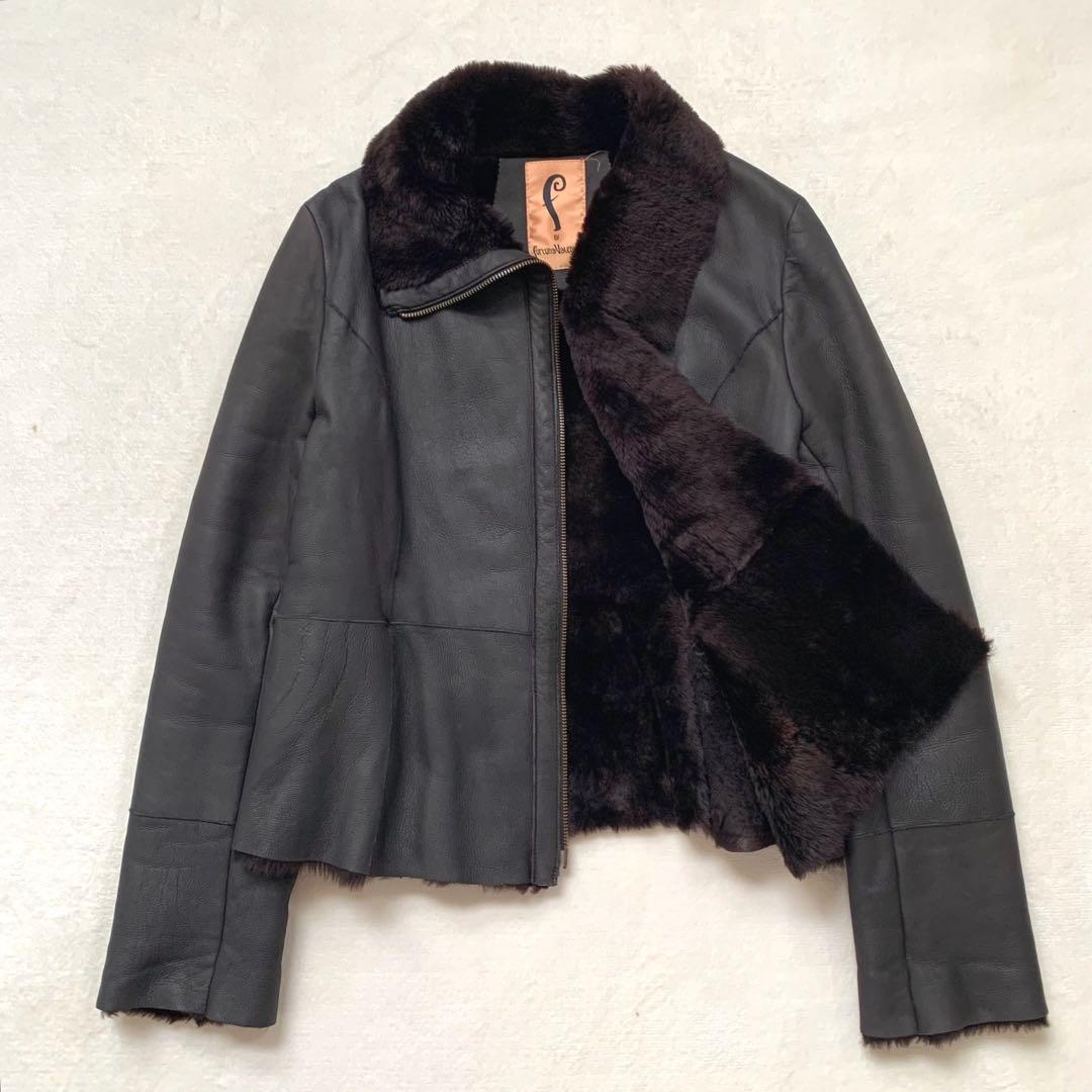 ぽっちまり 　fortuna Valemtino ラムレザー　ジャケット