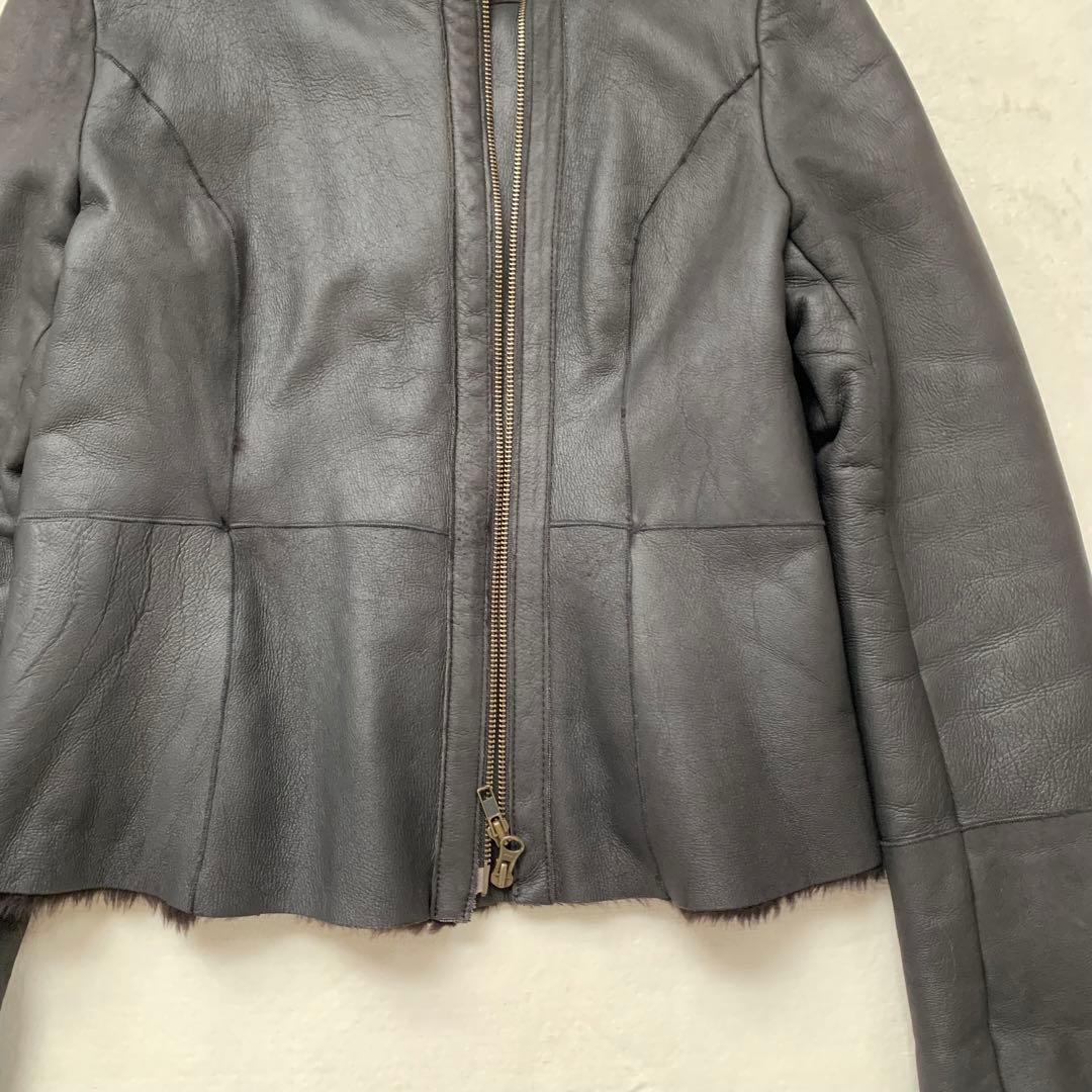 ぽっちまり 　fortuna Valemtino ラムレザー　ジャケット