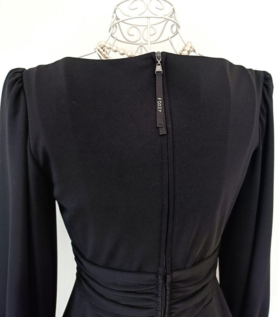 ☆フォクシーNYDress Noir Unit 40622長袖ワンピース38☆