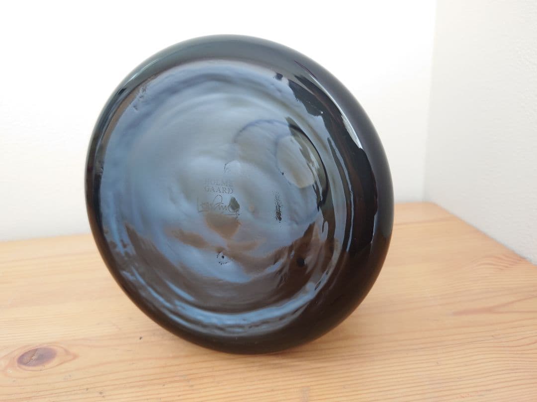 ★ホルムガード フローラベース24cm★検)花瓶 廃盤フラワー スモークグレー