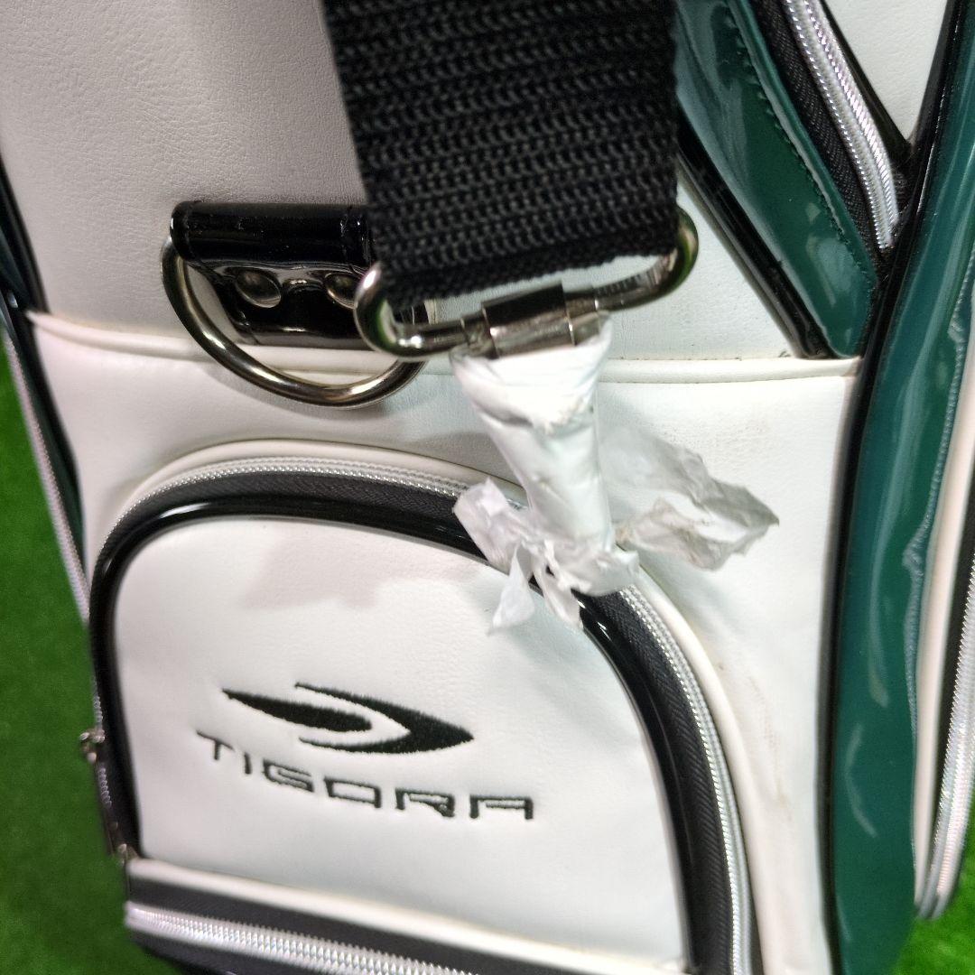 【超美品】TIGORA　キャスター付キャディバッグ　フードカバー付