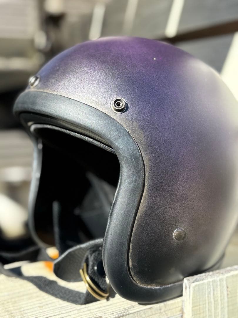 RAMSKIT カスタムヘルメット 500TX 小帽体 深め XLマットパープル