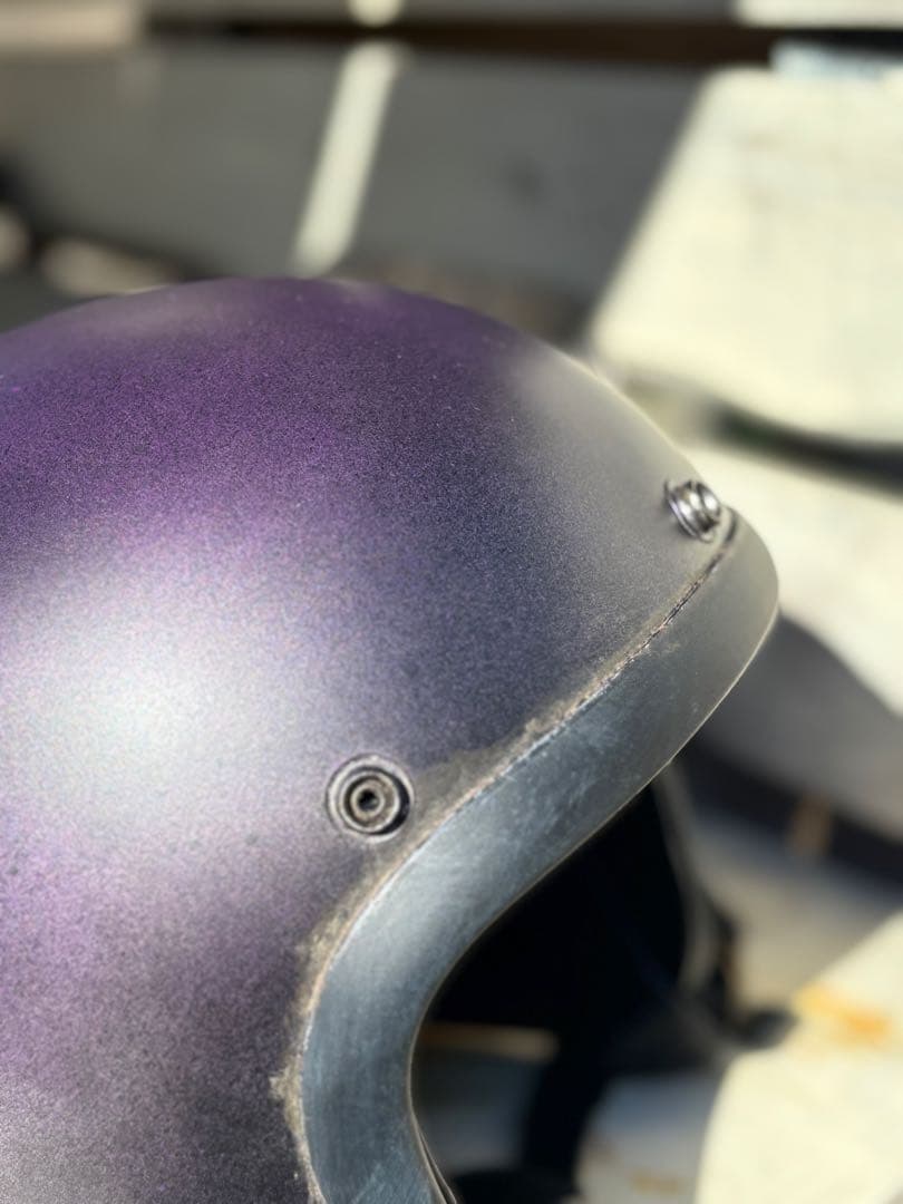 RAMSKIT カスタムヘルメット 500TX 小帽体 深め XLマットパープル