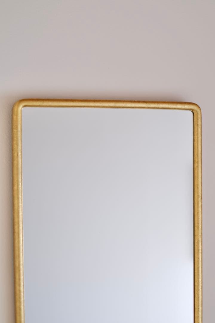 鏡 l ミラー l 吉川和人 l 四角小(丸かど金箔重貼)