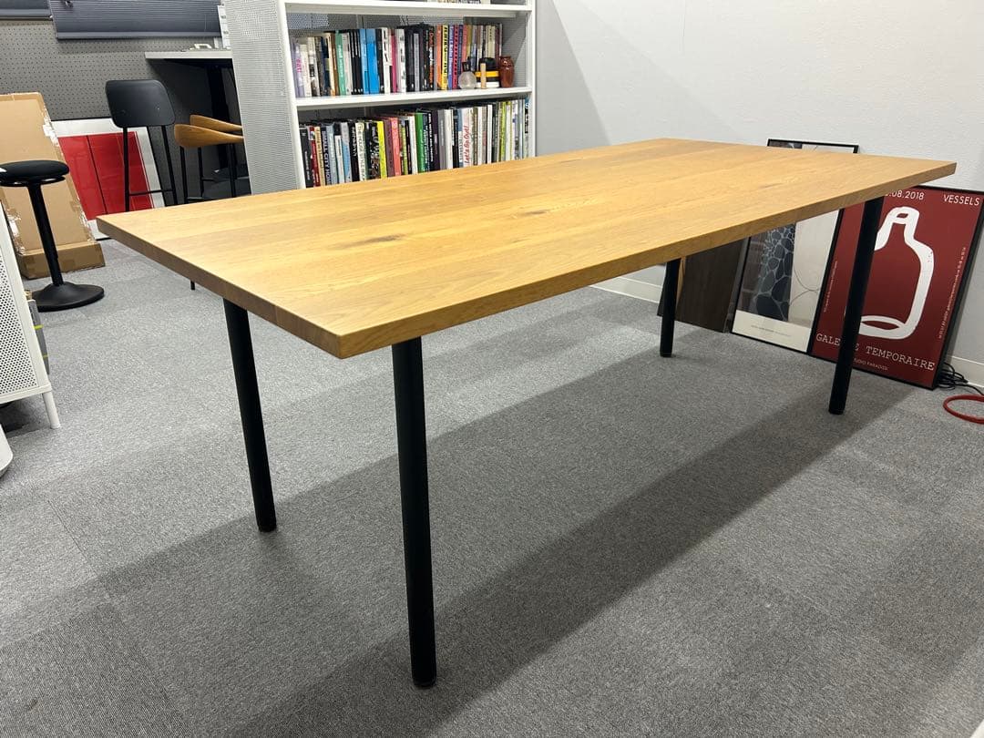 無垢材テーブル　オーク　天板だけ、脚だけのお取り引きも対応可