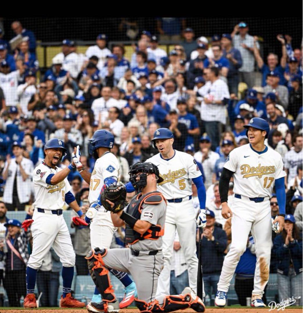 ドジャース ゴールドコレクションユニフォーム 大谷翔平 サイズYthS 子供用