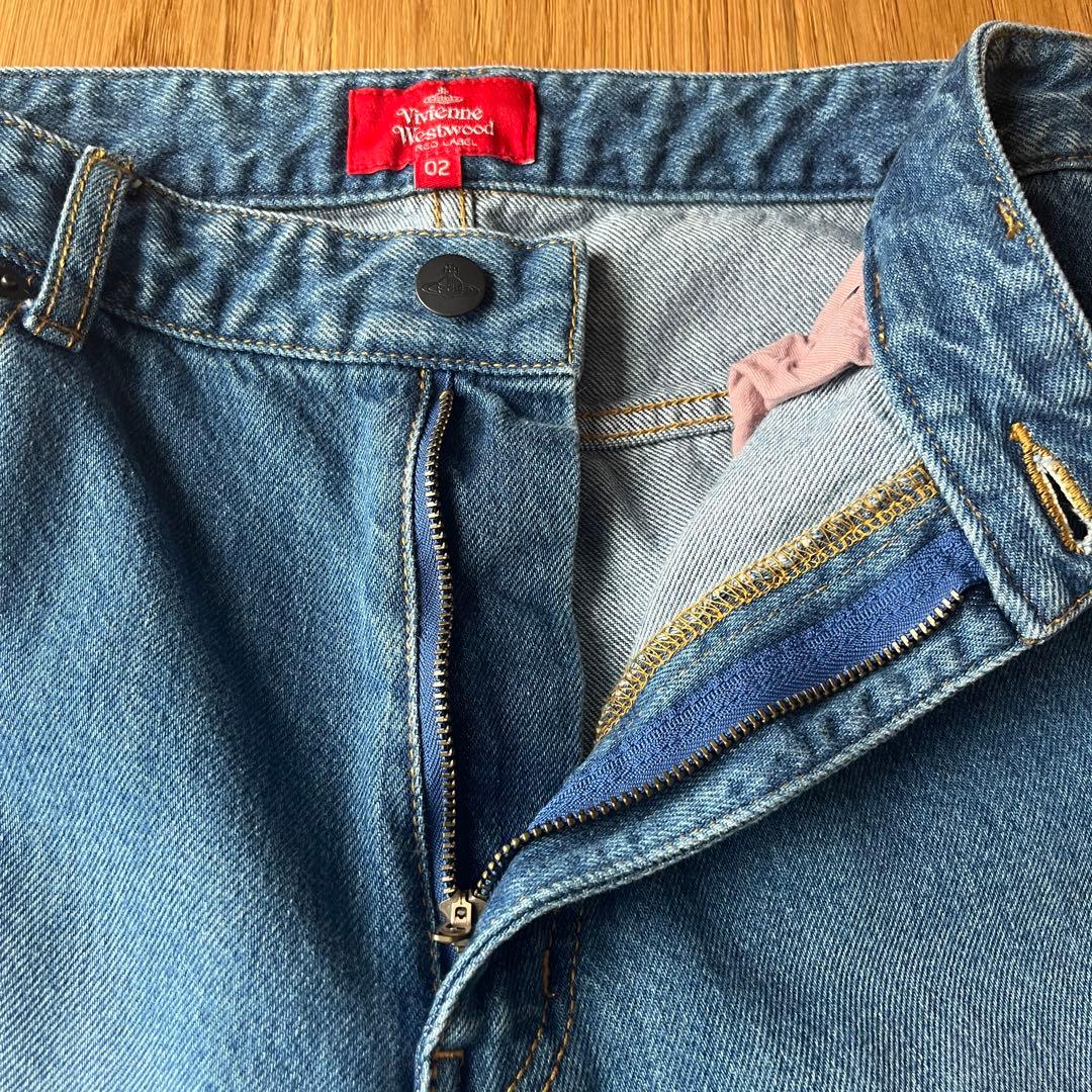 極美品★ Vivienne Westwood オーブ刺繍 デニム パンツ