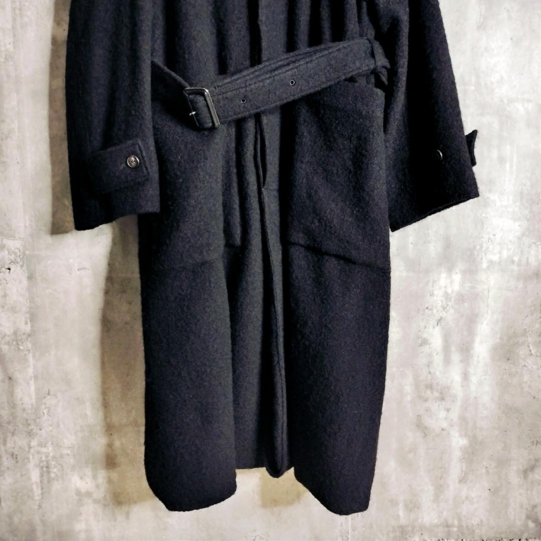 stein OVERSIZED BLANKET COAT チンストラップ ウール