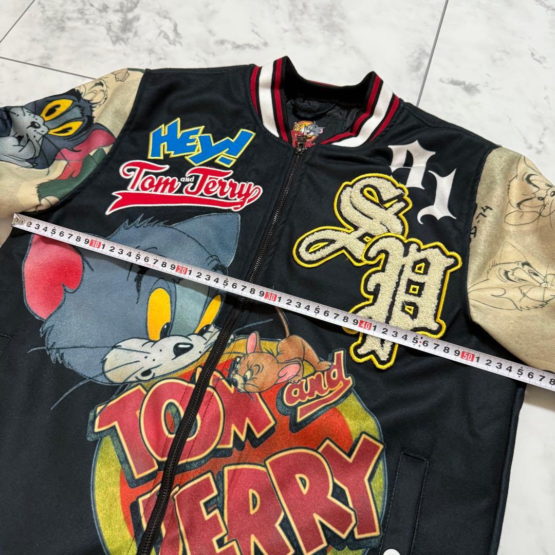 トム＆ジェリーTOM＆JERRY 刺繍 ジャケット スカジャン