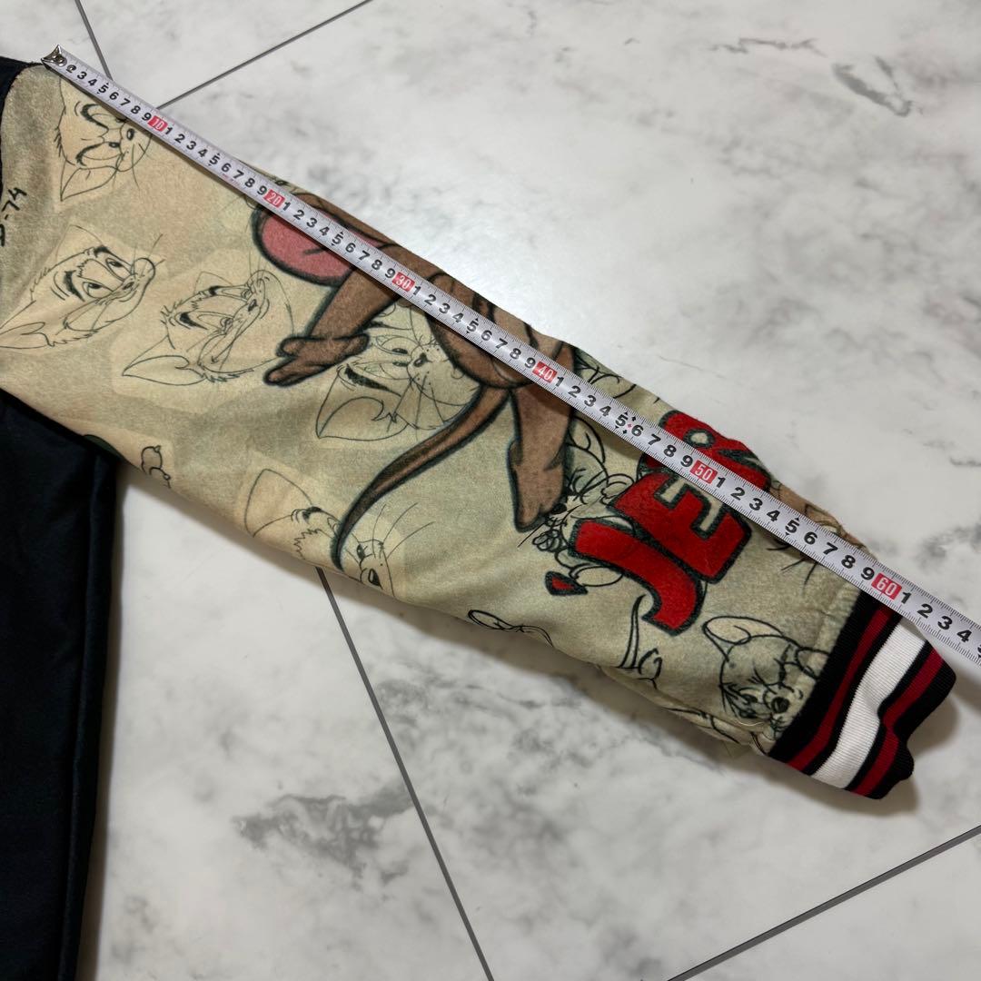 トム＆ジェリーTOM＆JERRY 刺繍 ジャケット スカジャン