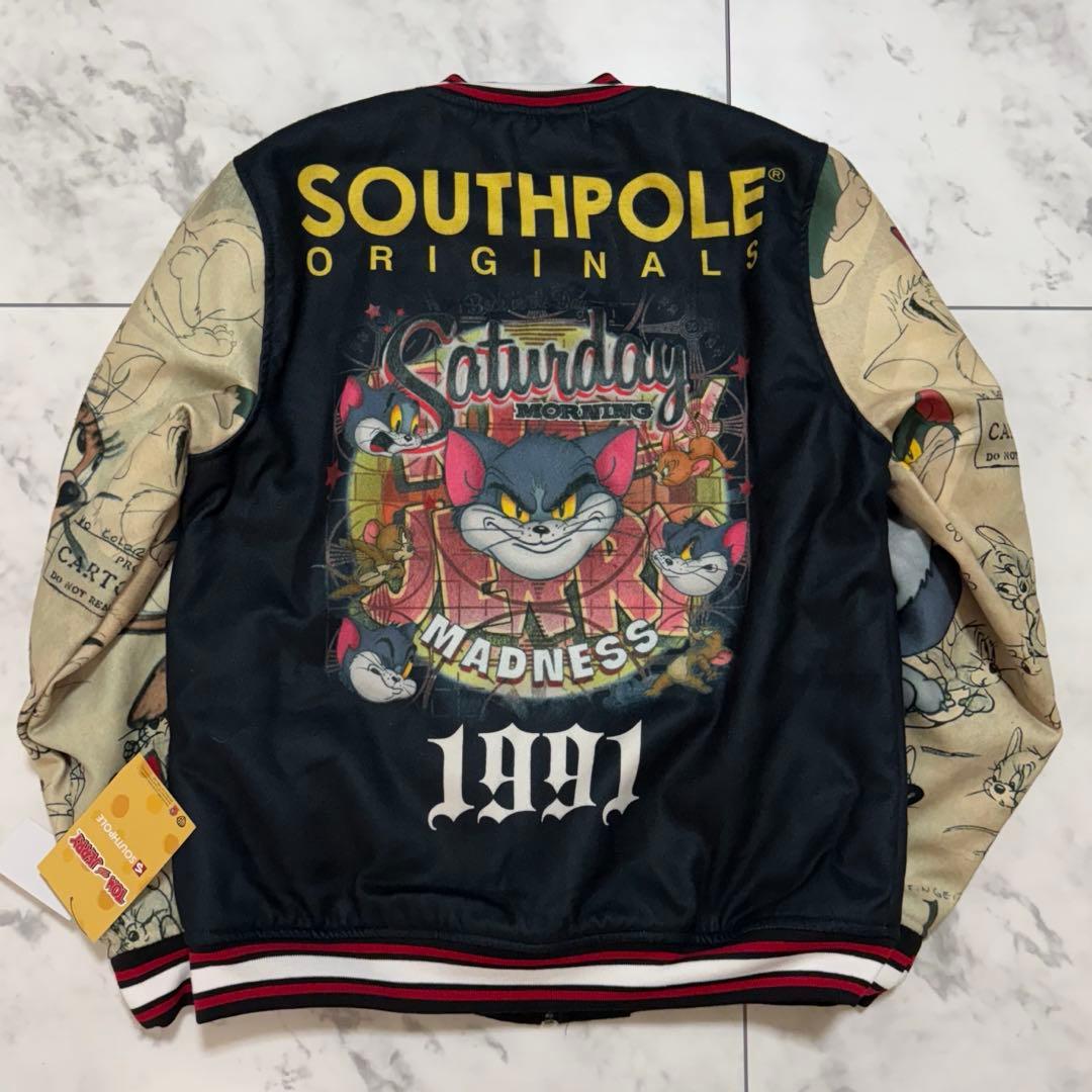 トム＆ジェリーTOM＆JERRY 刺繍 ジャケット スカジャン