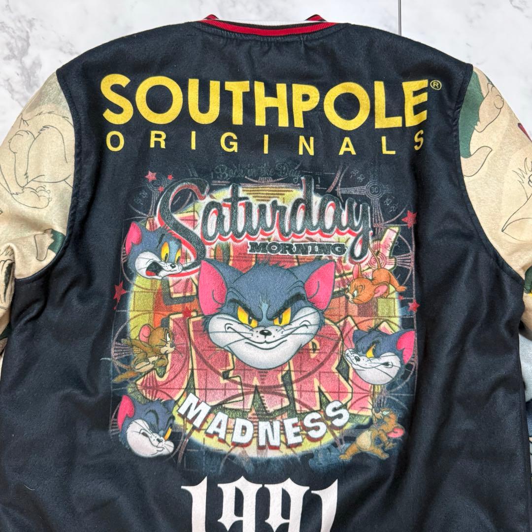 トム＆ジェリーTOM＆JERRY 刺繍 ジャケット スカジャン