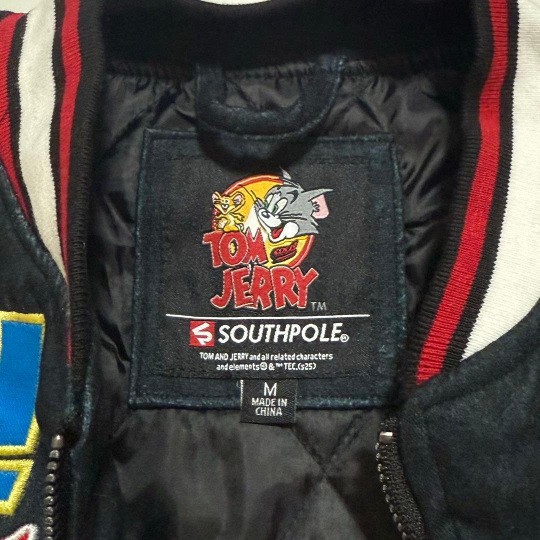 トム＆ジェリーTOM＆JERRY 刺繍 ジャケット スカジャン