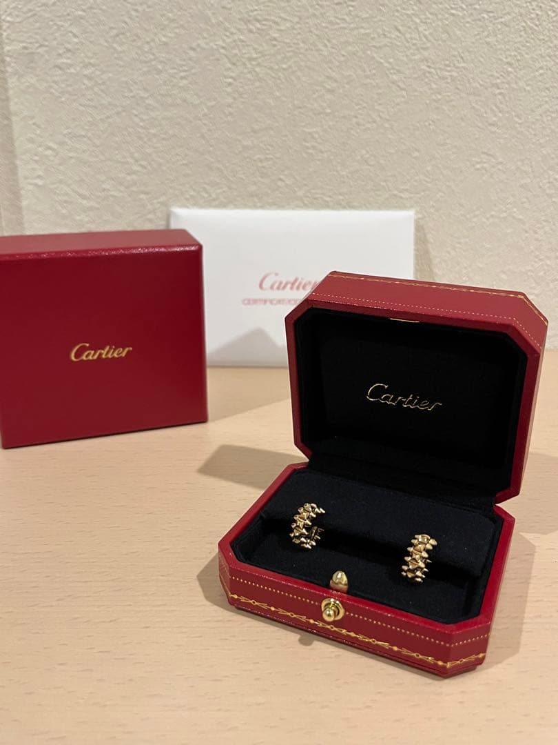 Cartier カルティエ　クラッシュドゥカルティエ　ミニサイズ　RG ピアス