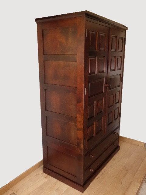 北海道民芸家具　洋服タンス　ワードロープ　再塗装済　USED