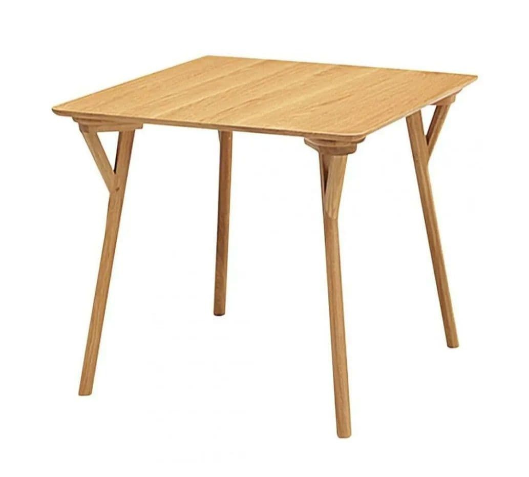 【美品】木製テーブル80cm4本脚　※2月中旬までの出品