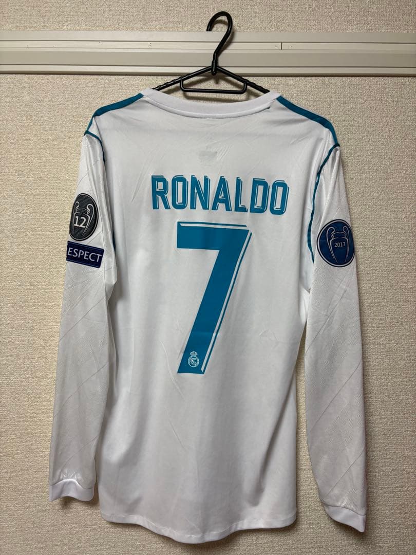 【希少】 ロナウド レアル・マドリード 17/18 CL決勝 長袖 海外Mサイズ