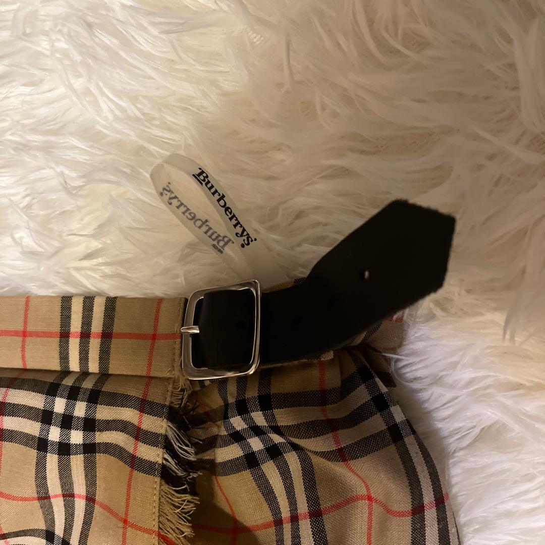 バーバリー　巻きスカート