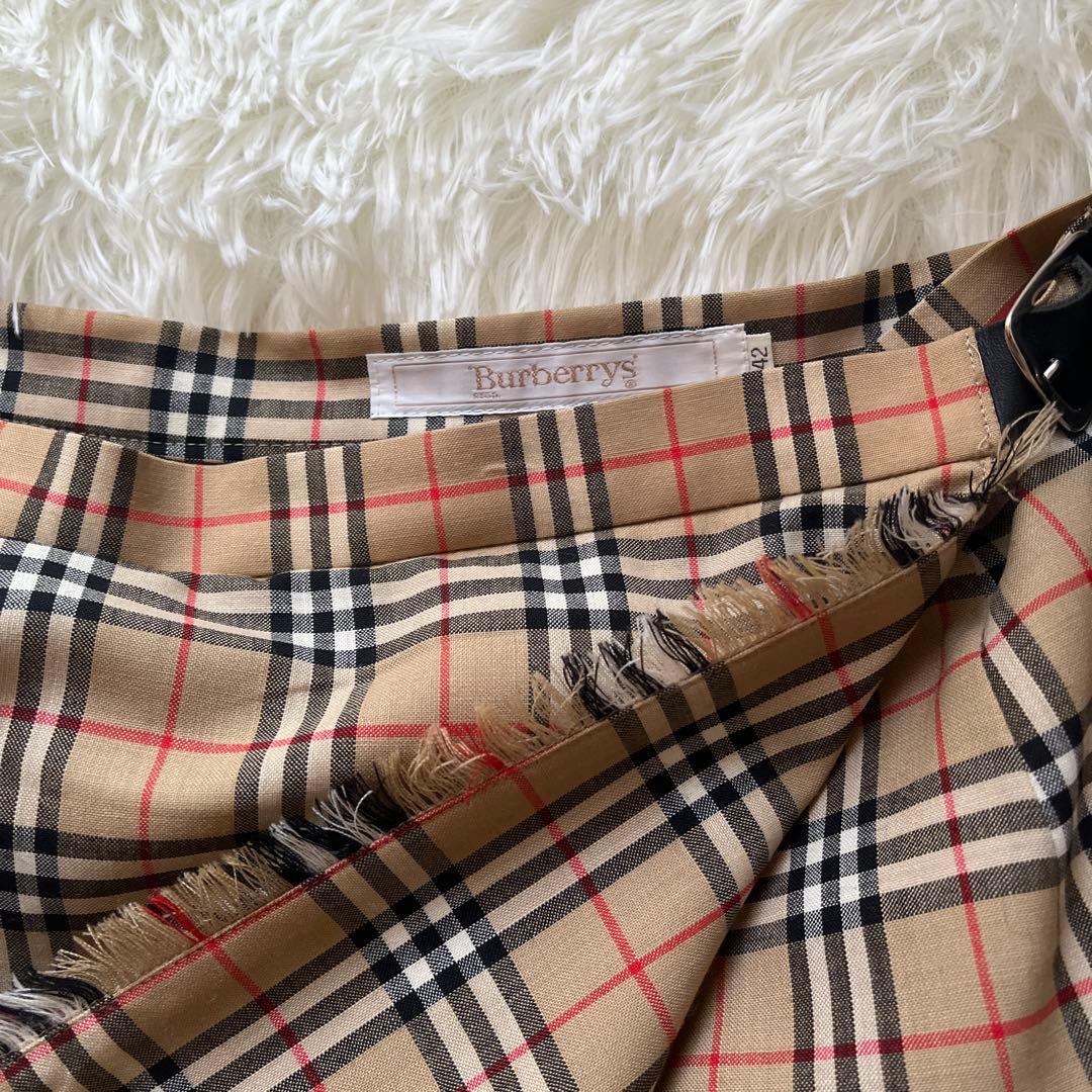 バーバリー　巻きスカート