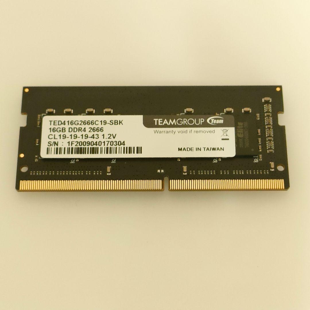 【DDR4 32GB】ノートPC用メモリ2666Mhz TEAMGROUP