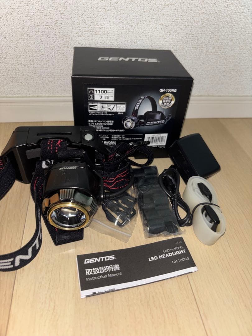 GENTOS GH-100RG ヘッドランプ 1100ルーメン