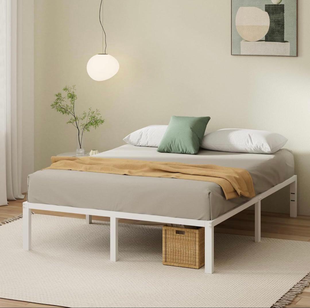 シンプル シングルベッドフレーム 195x97cm