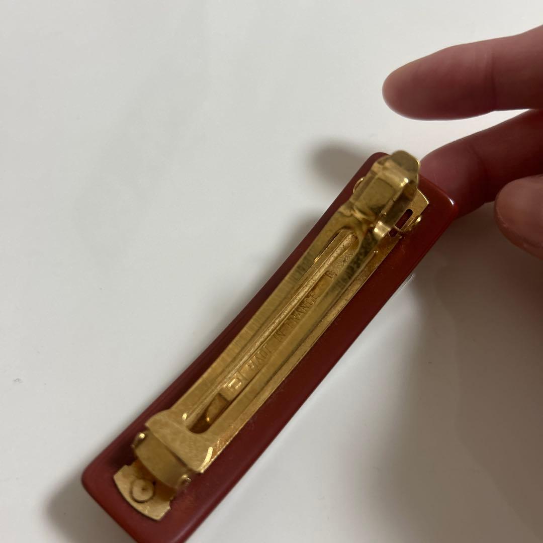 正規品未使用【ルイヴィトン】バレッタ オレンジ ブラウン