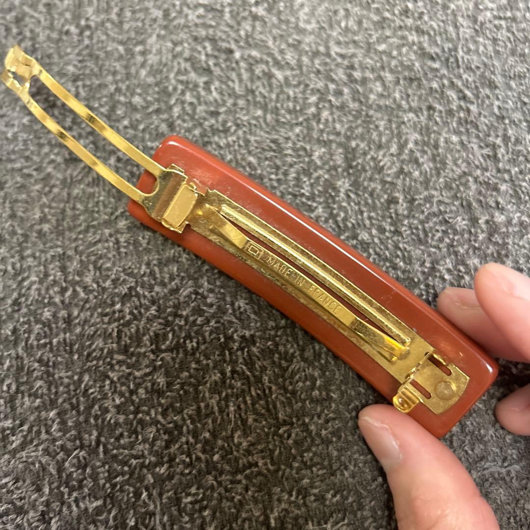 正規品未使用【ルイヴィトン】バレッタ オレンジ ブラウン