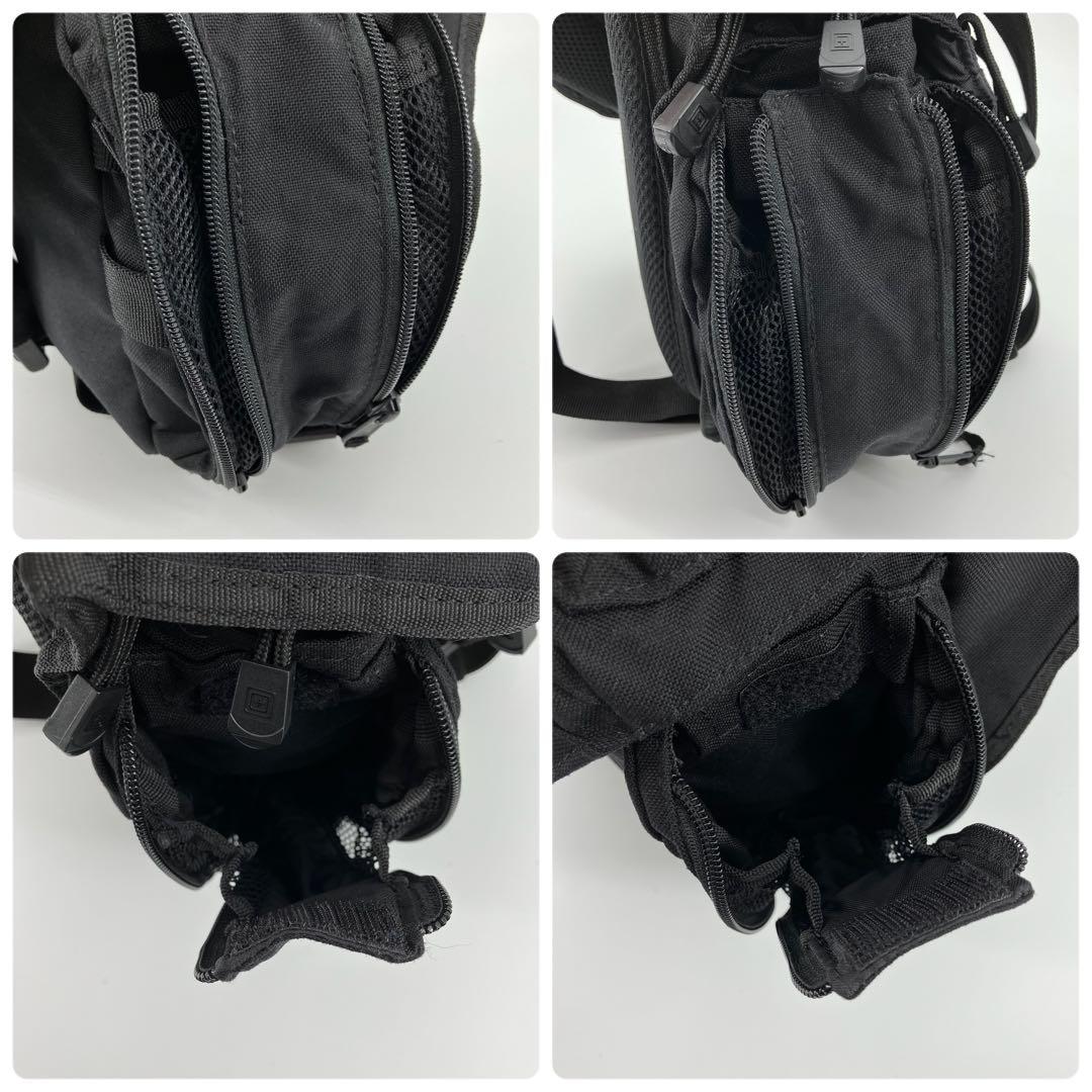 【美品】ファイブイレブンタクティカル プッシュパック 6L ショルダーバッグ 黒