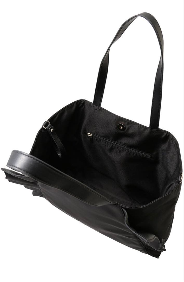 LANVIN en Bleu ラッフルフリルトートバッグ チャコールグレー