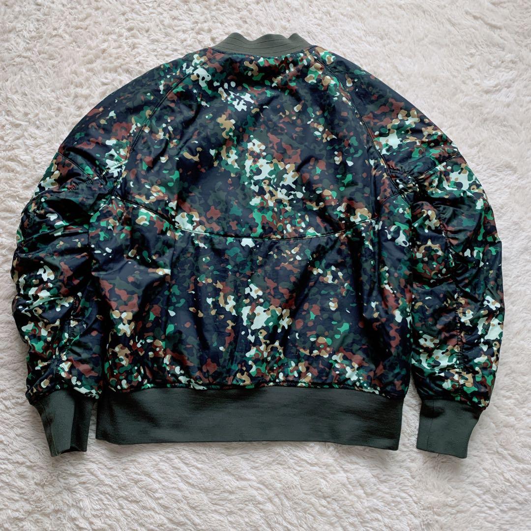 【美品】希少NIKE MA 1 ボンバージャケットL オリーブ　リバーシブル