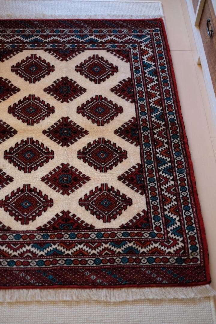 トルクメンラグ　turkmen rug　新品同様　トライバルラグ