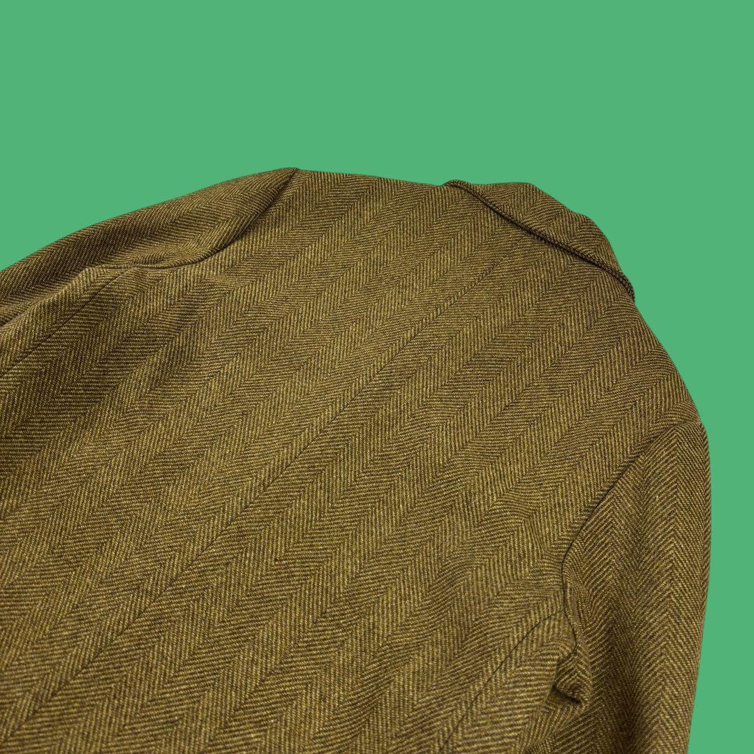 60s Lakeland ウールツイード ショート ステンカラーコート 36