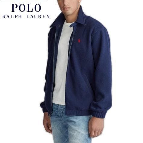美品 ポロラルフローレン ベイポート フリース ジャケット ネイビー USサイズ
