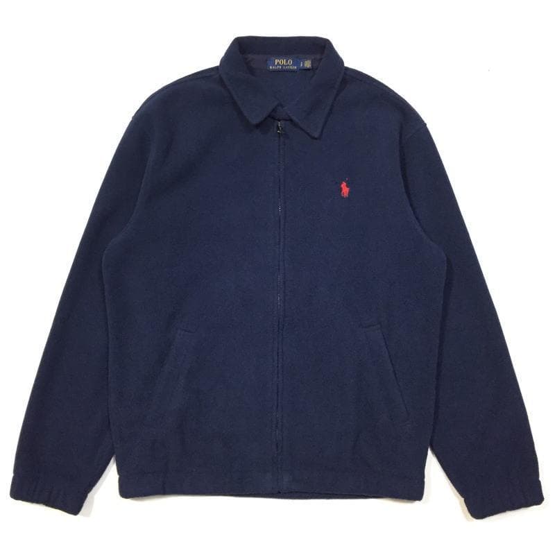 美品 ポロラルフローレン ベイポート フリース ジャケット ネイビー USサイズ