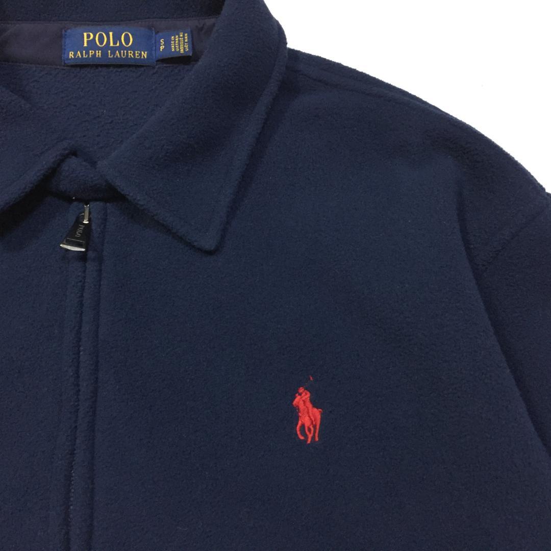 美品 ポロラルフローレン ベイポート フリース ジャケット ネイビー USサイズ