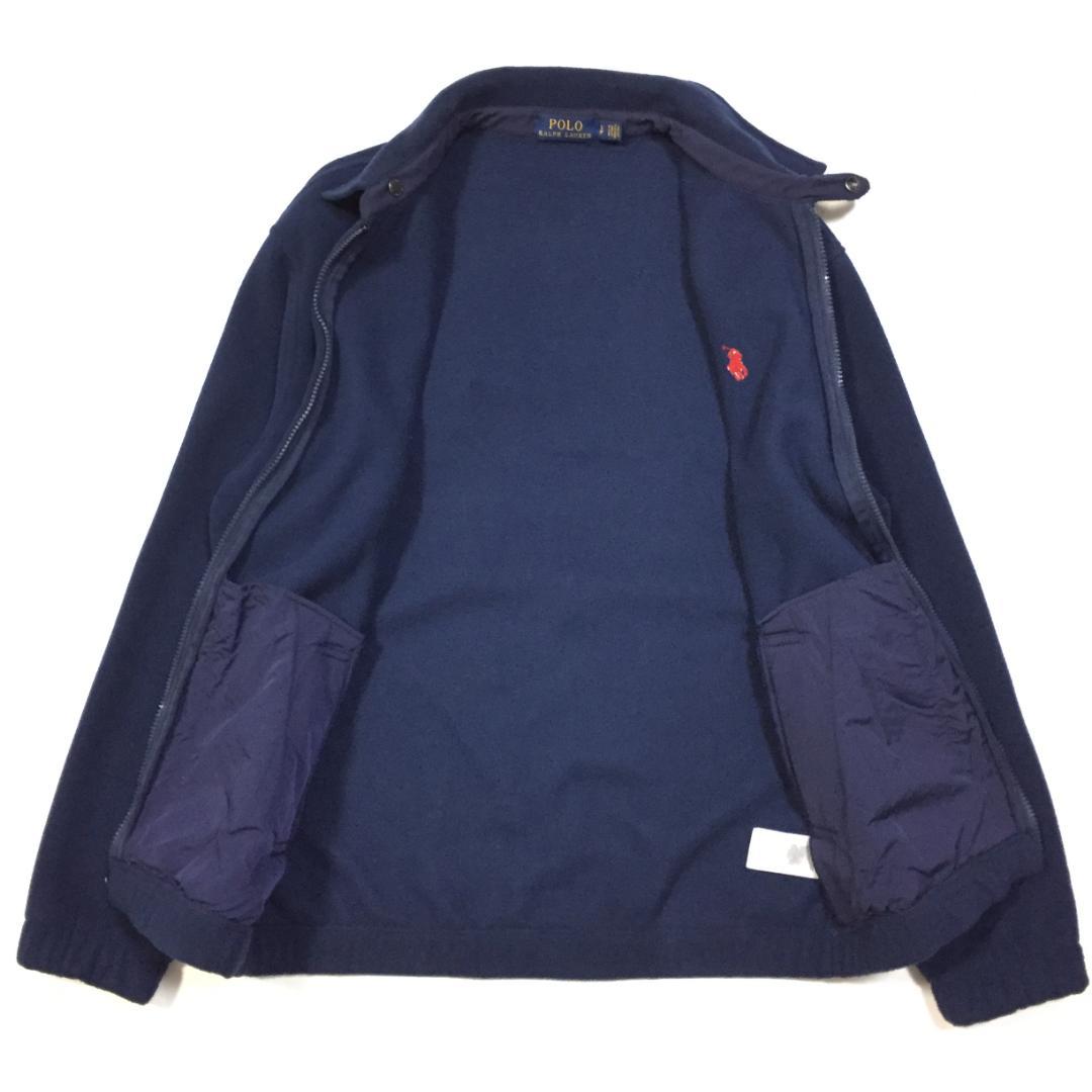 美品 ポロラルフローレン ベイポート フリース ジャケット ネイビー USサイズ